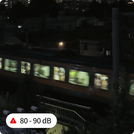電車の騒音と振動
